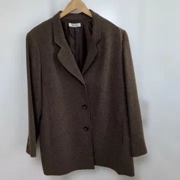 브라운 테일러드 자켓 사이즈 15