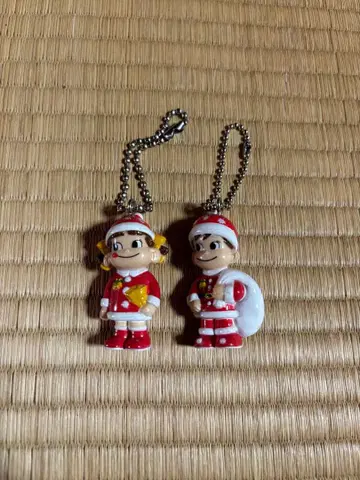 페코짱 포코짱 산타 캐릭터 스트랩 2개 세트