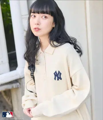 프릭스스토어 MLB 폴로 니트 아이보리