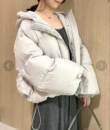 FRAY I.D 후드 드로스트 숏 다운 코트