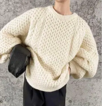 select MOCA by son 오버사이즈 허니콤 니트