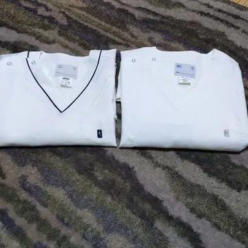 Mizuno 흰 옷 V넥 4L MZ0092와 5L MZ0404