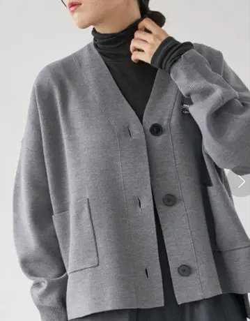 슈퍼 파인 스무스 숏 가디건