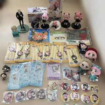 스파이 패밀리 굿즈 묶음 판매 피규어 캔뱃지 봉제 인형 아크릴 스탠드
