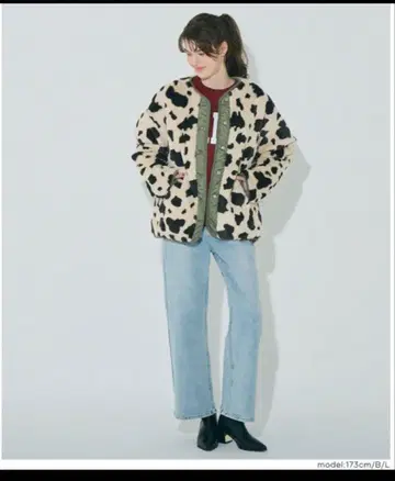 coca 리버서블 퀼팅 블루종 새상품 미사용