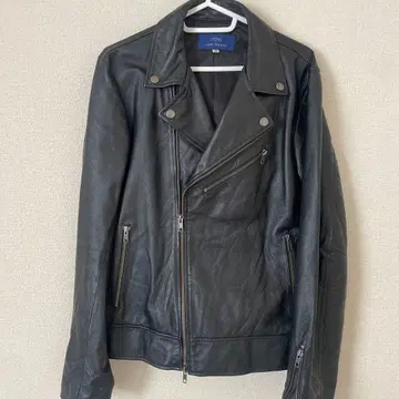 ITEMS URBAN RESEARCH 블랙 가죽 자켓 38