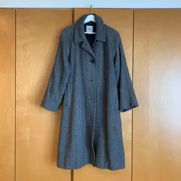 JW ANDERSON 헤링본 울 코트 그레이