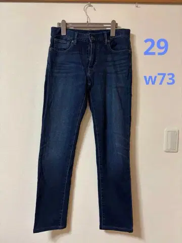 유니클로 남성용 웜 팬츠 히트텍 데님 팬츠 29인치 허리 73