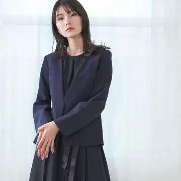 [ kana ] 네이비 자켓 원피스 세트 입사식 졸업식 입학식