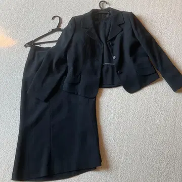 상복 블랙 정장 세트 (자켓 스커트 반팔 상의) 13호