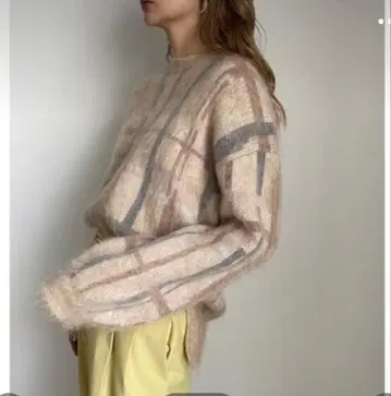 AMERI 체크 니트 프리