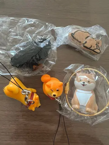 강아지 캐릭터 키링 5개 세트