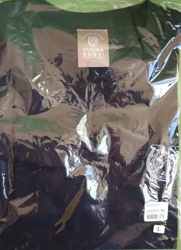 스가이 유카 졸업 기념 자수 T셔츠 블랙 L 사이즈