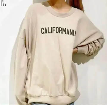 GYDA 베이지 계열 긴팔 후드티 프리 사이즈