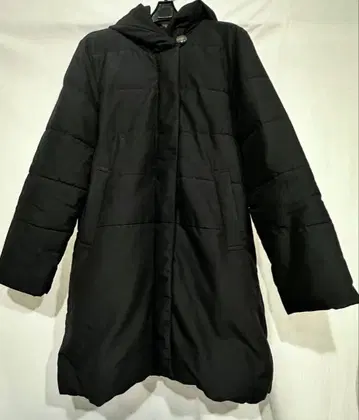 nougatine 미들 기장 충전솜 코트 블랙 M