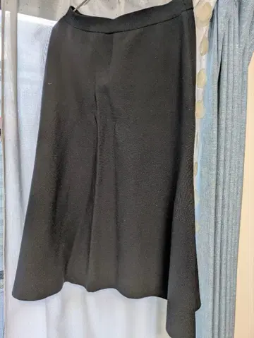 니트 스커트 블랙