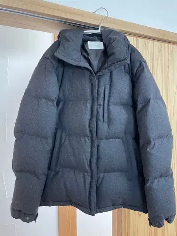 URBAN RESEARCH DOORS 후드 부착 다운 자켓 그레이