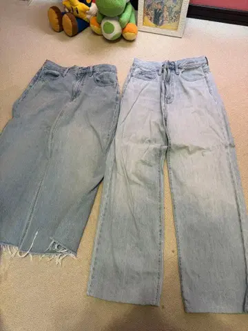 유니클로 청바지 스커트 세트