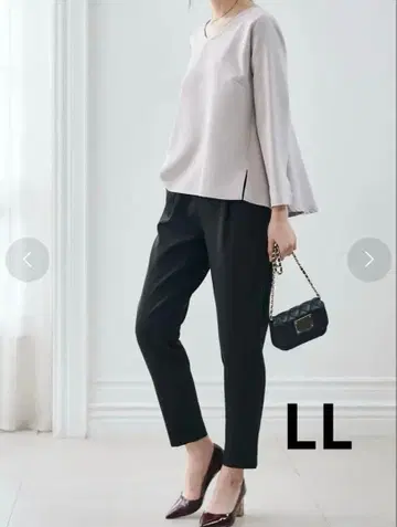 미사용 새상품 라난 Ranan 팬츠 셋업 LL 라이트 그레이 블랙