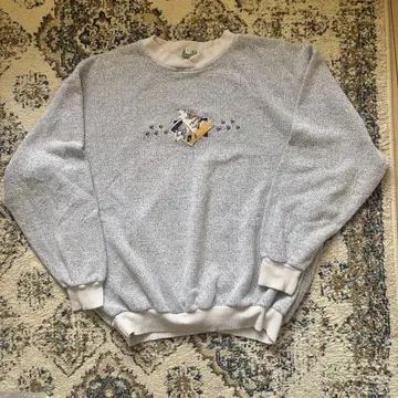 90s 긴팔 늑대 울프 자수 Art Unlimited 맨투맨 구제 의류