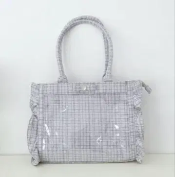 후쿠야 팔레트 릴리 트위드 백 비쥬 리본 이타백 화이트 그레이