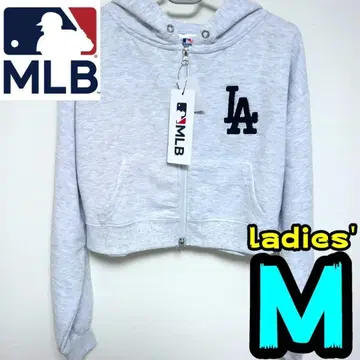[ 새상품 ] 다저스 후드티 M 여성용 MLB 공식 풀 집업 크롭