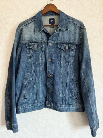 Gap 데님 자켓 L 사이즈 블루 USED 가공
