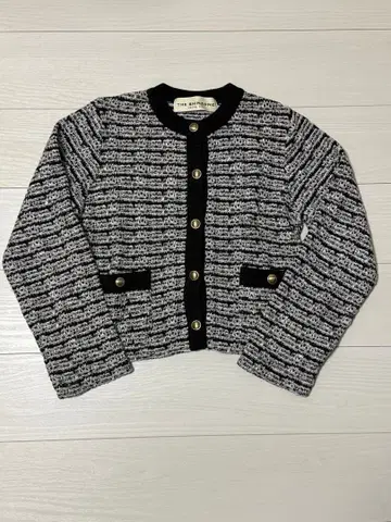 신존 트위드 니트 가디건