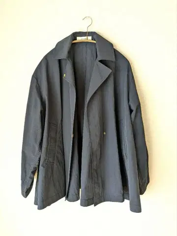 스노우드렐 SNORDREL 나일론 A라인 코트 사이즈 M 네이비