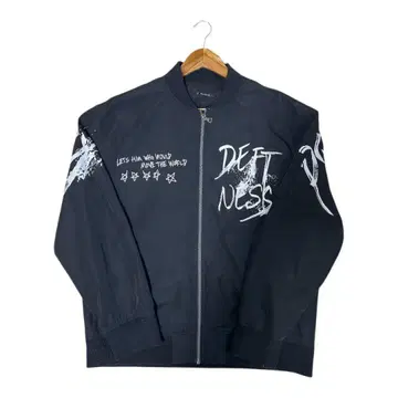 [ 새상품급 ] 블랙 MA-1 플라이트 자켓 그래픽 프린트