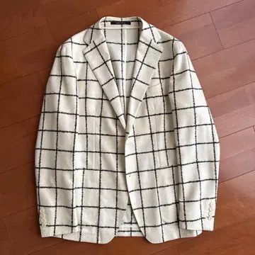 딸리아또레 테일러드 자켓 화이트 체크 48