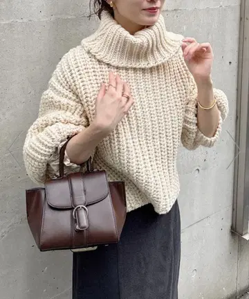 mysty woman 로우 게이지 큼직한 짜임 터틀