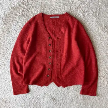 45R 새상품급 울 융모 볼레로 화하 3 오렌지