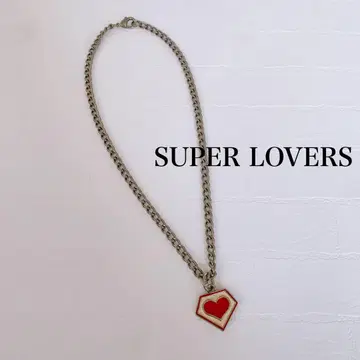 [ 레어 ] SUPER LOVERS 슈퍼라바즈 하트 목걸이