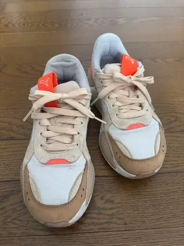 Puma 스니커즈 화이트/베이지/오렌지