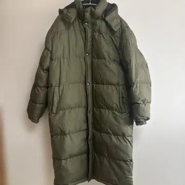 FEST ZONE 롱 다운 자켓 올리브