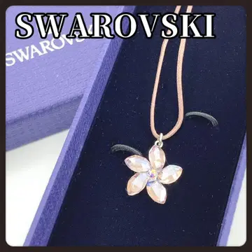 SWAROVSKI 스와로브스키 플라워 목걸이 크리스탈