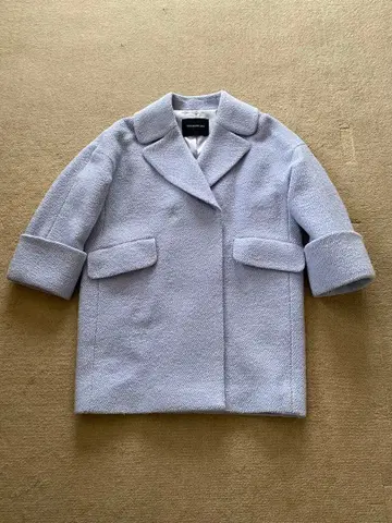 TOMORROWLAND 라이트 블루 피 코트