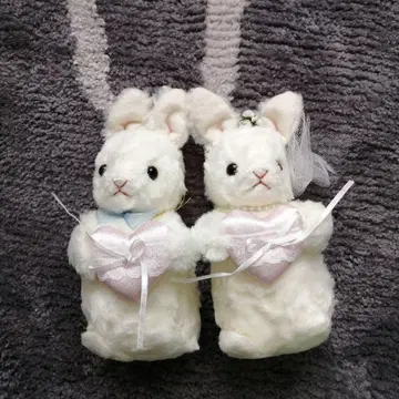 토끼 웨딩 봉제 인형