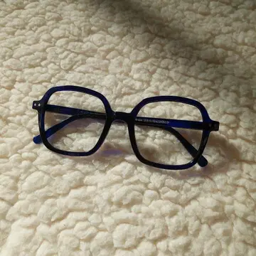 IZIPIZI 블루 스퀘어 안경 (렌즈 없음)