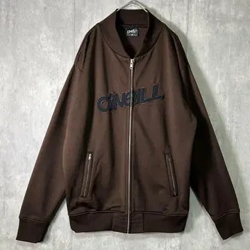 Y2K 아카이브 트랙 자켓 브라운 자수 로고 오닐 M