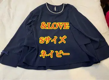 [ 새상품급 ] &LOVE Cute한 백 티어드 풀오버 네이비 S