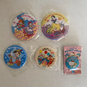 쇼와 레트로 캔뱃지 5개 세트