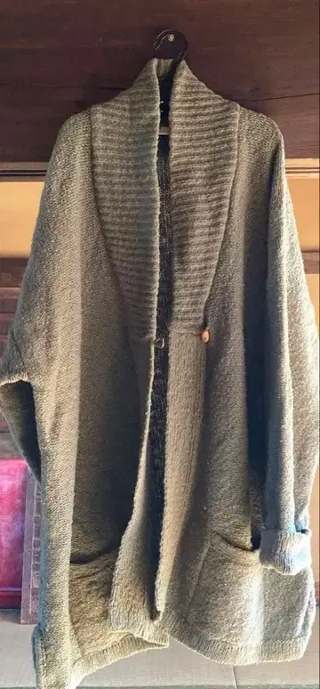 빈티지 레어! 앙스크립션 리키엘 울 니트 코트