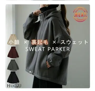 HUG.U 하그유 오버 사이즈 속기모 후드 맨투맨 아우터