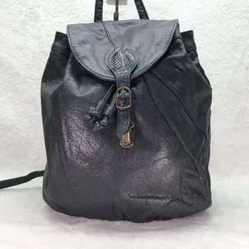 이비자 IBIZA 가죽 백팩 올 천연 가죽 블랙