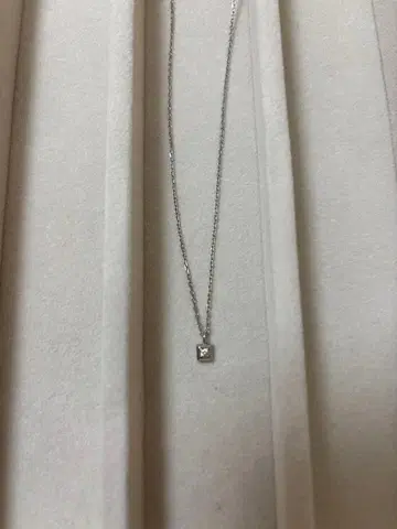 쥬에테 Jouete 싱글 볼 목걸이 스퀘어 SV925