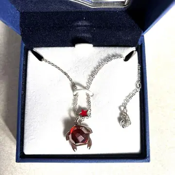 스와로브스키 목걸이 박스 있음 호누 거북이 빨간색