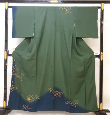 새상품급 중고 호몬기 칠보 무늬 짙은 녹색 ON71120-8