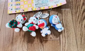 귀여운 키티와 도라에몽 인형 4개 세트